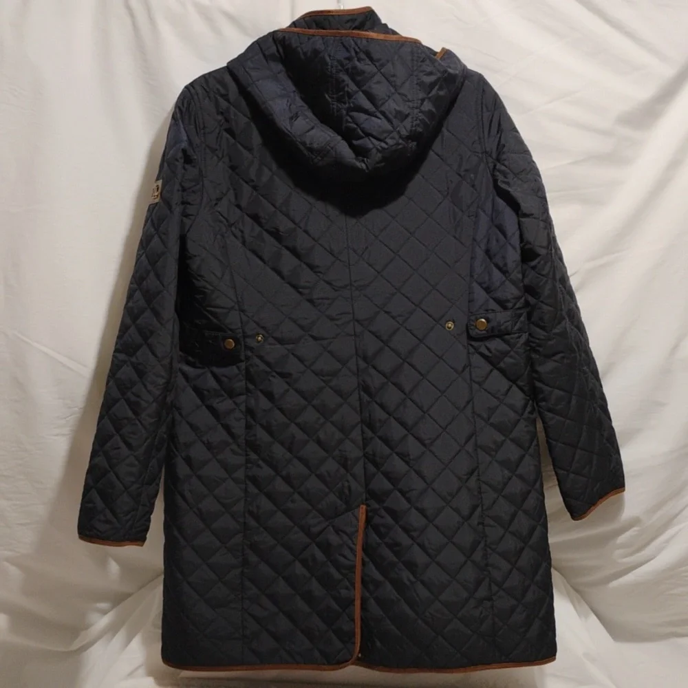 SALE! Ralph Lauren Diamond Quilted Jacket W Removable Hood Sz.M (A-75) - Picture 7 of 15